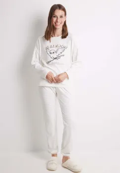 women'secret pijama LA NUIT HARRY POTTER femei, culoarea bej, 3138554 imagine
