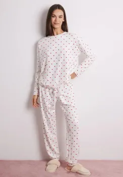 women'secret pijama LA VECINA RUBIA femei, culoarea bej, 3138651 imagine
