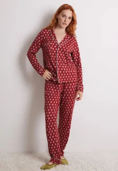 women'secret pijama LOVE ACTUALLY GENERIC PJ femei, culoarea rosu, 4758230 imagine