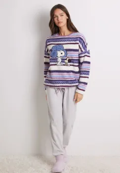 women'secret pijama SNOOPY femei, culoarea violet, 3138643 imagine