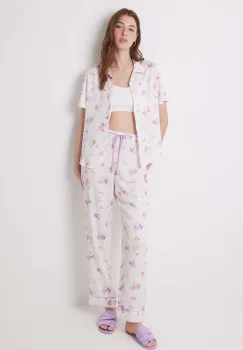 women'secret pijama TRENDY BUTTERFLY femei, culoarea bej, 3598069 imagine