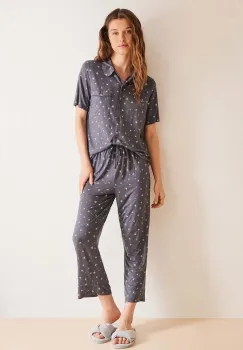 women'secret pijama WEEKLY MERMAID femei, culoarea gri, 4758214 imagine