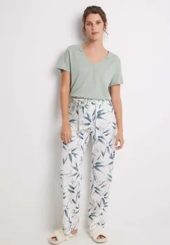 women'secret pijamale de bumbac MIX AND MATCH CEREMONY culoarea verde, bumbac, 3708448 imagine