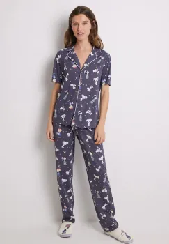 women'secret pijamale de bumbac Snoopy bumbac, 3138558 imagine
