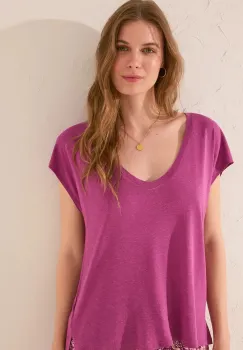 women'secret tricou culoarea violet, 3279719 imagine