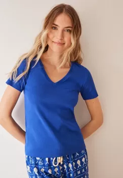 women'secret tricou de pijama din bumbac MIX AND MATCH SEASIDES bumbac, 3277316 imagine