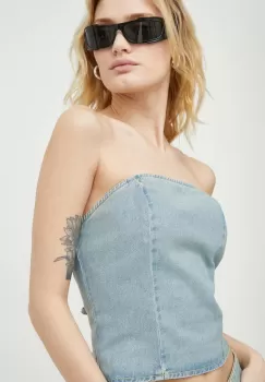 Won Hundred bluza subtire de blugi femei, neted imagine