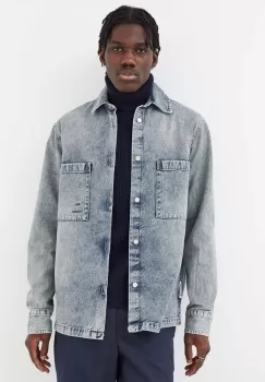 Won Hundred camasa jeans barbati, cu guler clasic, relaxed imagine