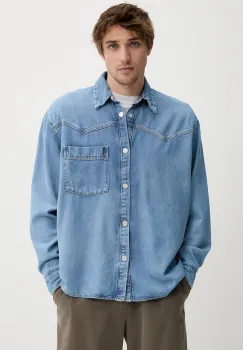 Won Hundred camasa jeans cu guler clasic, relaxed, 3651-15152 imagine