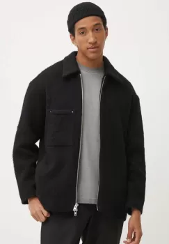 Won Hundred geaca de lana culoarea negru, de tranzitie, 3010-14242 imagine