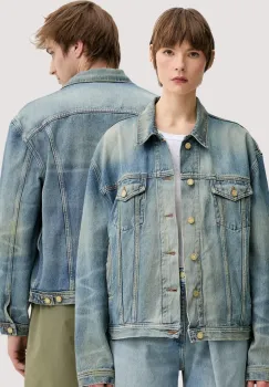 Won Hundred geaca din denim de tranzitie, oversize, 3569-15028 imagine