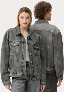 Won Hundred geaca jeans culoarea gri, de tranzitie, 3860-15098 imagine