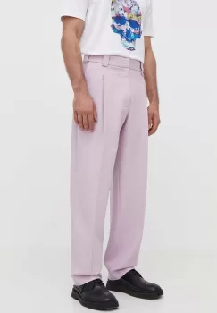 Won Hundred pantaloni barbati, culoarea roz, drept imagine