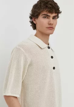 Won Hundred pulover de bumbac culoarea bej, 2781-11085 imagine