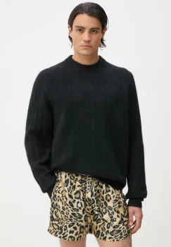 Won Hundred pulover de lana barbati, culoarea negru, 3210-11041 imagine