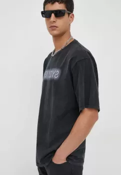 Won Hundred tricou din bumbac culoarea negru, cu imprimeu imagine