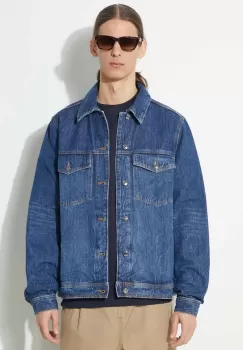 Wood Wood geaca jeans Ivan Denim barbati, de tranzitie, 12315106.7051 imagine