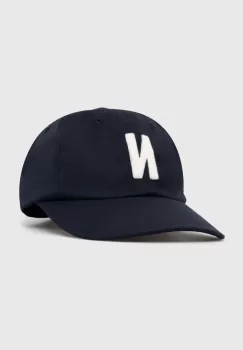 Wood Wood sapca de baseball din bumbac Eli Embroidery culoarea albastru marin, cu imprimeu, 10000805.7083 imagine