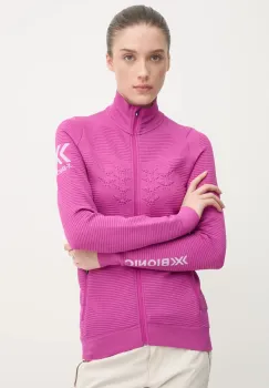 X-Bionic hanorac Instructor 4.0 Transmission culoarea roz, cu imprimeu, WREPW23W imagine