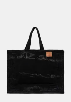 Y/Project geanta din denim MAXI WIRE CABAS BAG culoarea negru, 620BA005 imagine