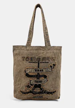 Y/Project geanta din denim PARIS' BEST TOTE BAG culoarea bej, 620BA004 imagine