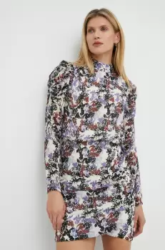 Young Poets Society rochie Katalina culoarea violet, mini, mulata imagine