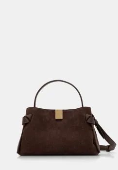 Yuzefi geanta crossbody pentru femei, din piele intoarsa GYOZA MINI imagine