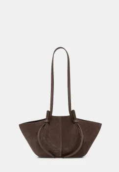 Yuzefi geanta de mana din piele intoarsa MOCHI culoarea maro, YUZRS26-HB-MO-S026 imagine