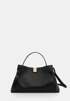 Yuzefi geanta de piele GYOZA culoarea negru, YUZCO-HB-GZ-L034 imagine