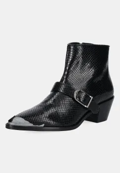 ZADIG&VOLTAIRE cizme de piele Tylow culoarea negru, cu toc drept, SWCT02066 imagine