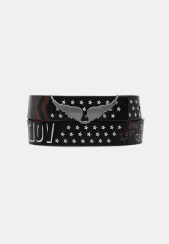 ZADIG&VOLTAIRE curea de piele culoarea negru, LWBT01345 imagine
