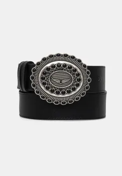 ZADIG&VOLTAIRE curea de piele femei, culoarea negru, LWBT00279 imagine