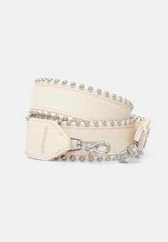 ZADIG&VOLTAIRE curea din piele pentru geanta culoarea bej, LWOG00003 imagine