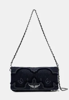 Zadig&Voltaire geanta crossbody pentru femei din denim imagine