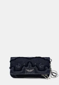 Zadig&Voltaire geanta crossbody pentru femei din denim imagine