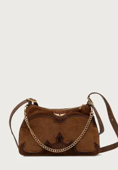 Zadig&Voltaire  geanta crossbody pentru femei din piele intoarsa JIM imagine