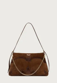 Zadig&Voltaire  geanta crossbody pentru femei din piele intoarsa JIM imagine
