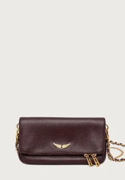 Zadig&Voltaire  geanta crossbody pentru femei din piele ROCK NANO GRAINED LEATHER imagine