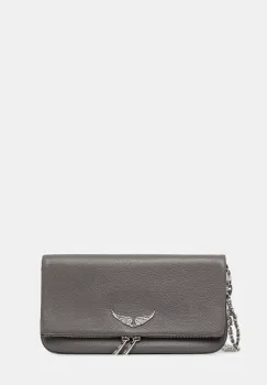ZADIG&VOLTAIRE geanta de piele culoarea negru, LWBA00001 imagine
