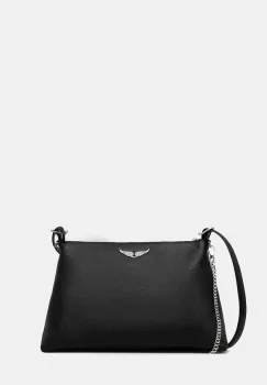 ZADIG&VOLTAIRE geanta de piele JIM GRAINED LEATHER imagine