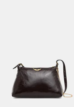 ZADIG&VOLTAIRE geanta de piele JIM VINTAGE PATENT imagine