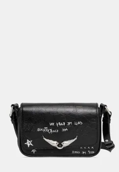 ZADIG&VOLTAIRE geanta de piele LE ZAZI VINTAGE GRAFFITI imagine