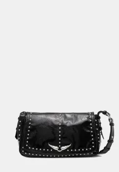 ZADIG&VOLTAIRE geanta de piele LE ZOUZOU VINTAGE PATENT STUDS imagine