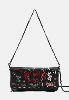 ZADIG&VOLTAIRE geanta de piele ROCK GRAINED LEATHER PUNK imagine