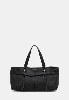 ZADIG&VOLTAIRE geanta de piele SUNNY SHOPPER GRAINED LEATHER imagine