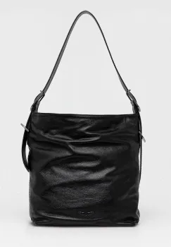 ZADIG&VOLTAIRE geanta din piele culoarea negru LWBA03856 imagine