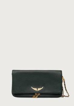 Zadig&Voltaire geanta pentru femei din piele ROCK GRAINED LEATHER imagine