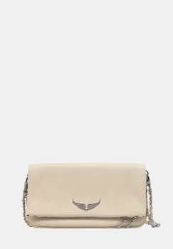 Zadig&Voltaire geanta pentru femei din piele ROCK GRAINED LEATHER imagine