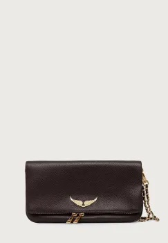 Zadig&Voltaire geanta pentru femei din piele ROCK GRAINED LEATHER imagine