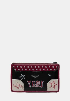 ZADIG&VOLTAIRE portofel de piele culoarea negru, LWSG03676 imagine
